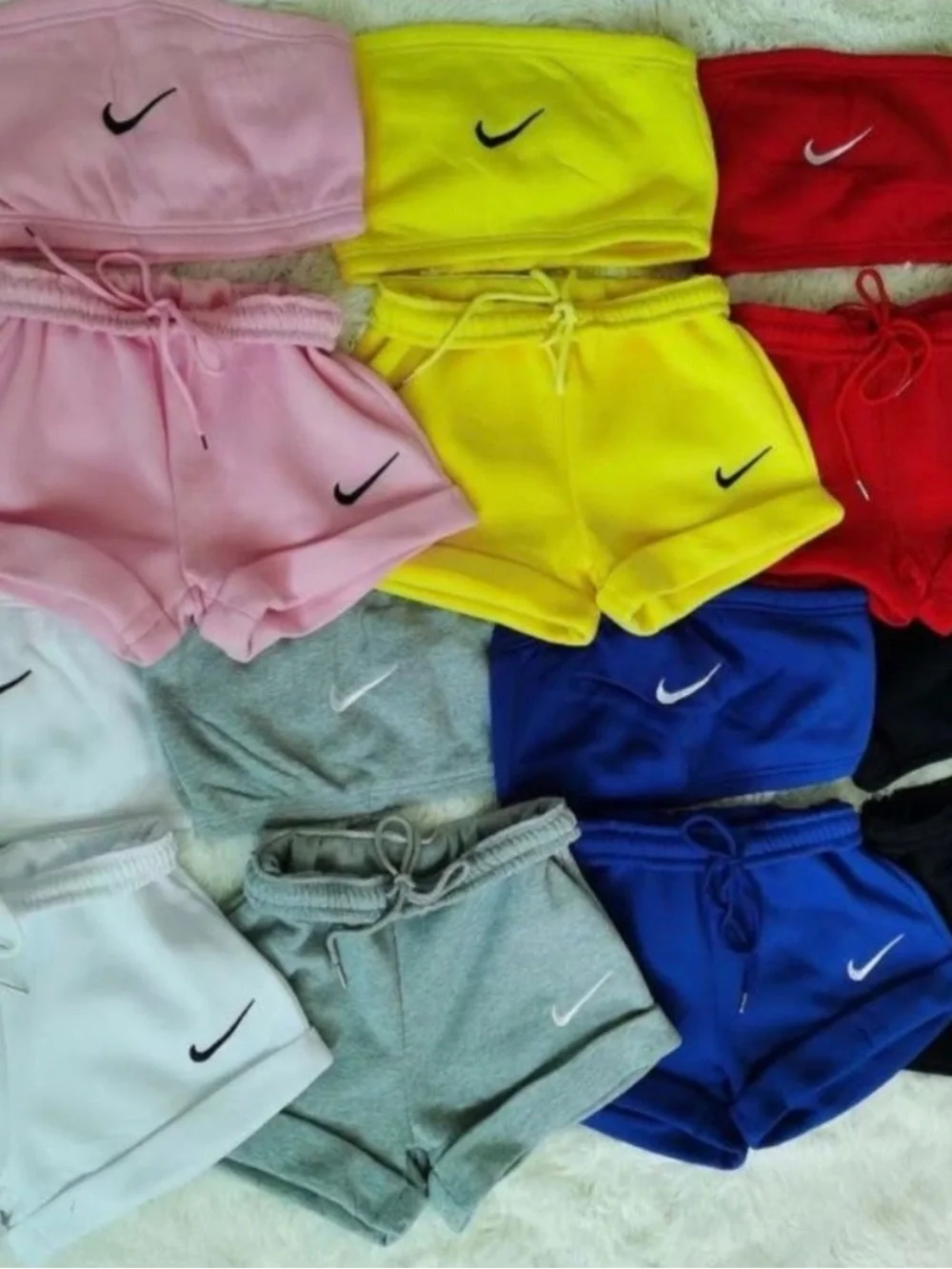 RED Nike 2 pc shorts set